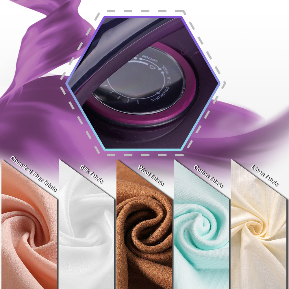 Electric iron, corded and cordless, steam function