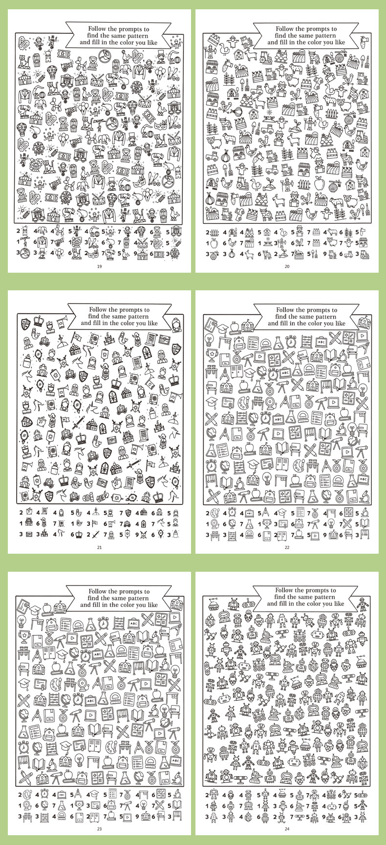 Find Book Suchbild- und Malbuch für Kinder, Konzentration und Aufmerksamkeit
