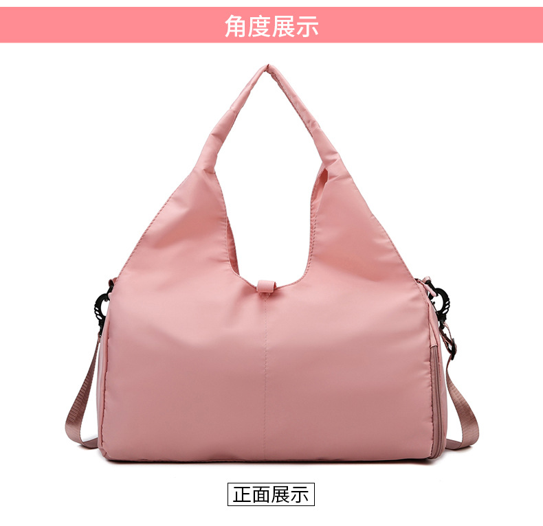 Women's yoga bag with dry-wet compartment, large capacity