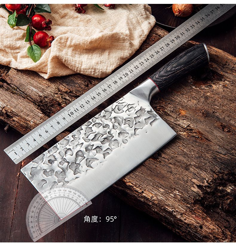 Forged stainless steel chef knife set, thickened, hand-forged