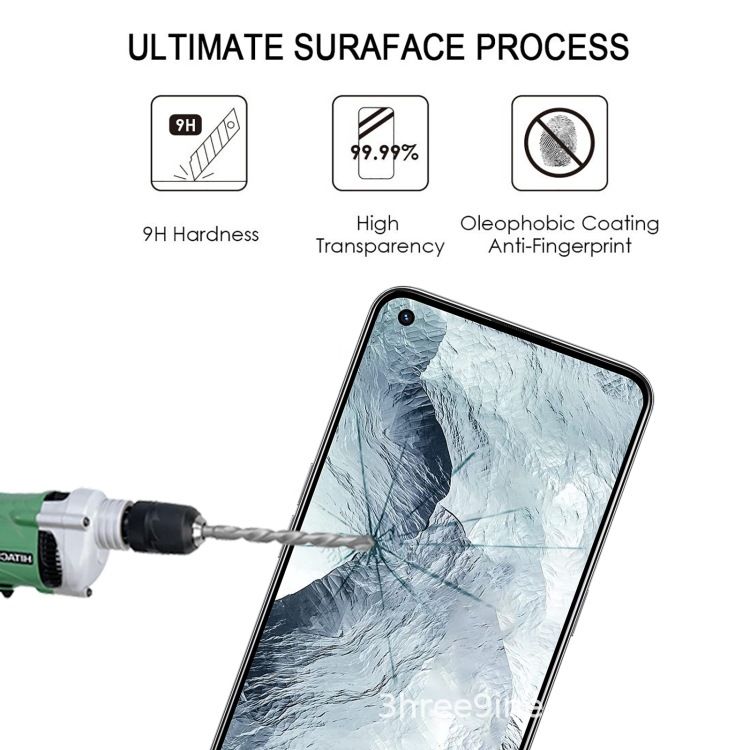 iPhone 14 temperli cam ekran koruyucu, 14 Pro, 13 Pro uyumlu, anti-statik