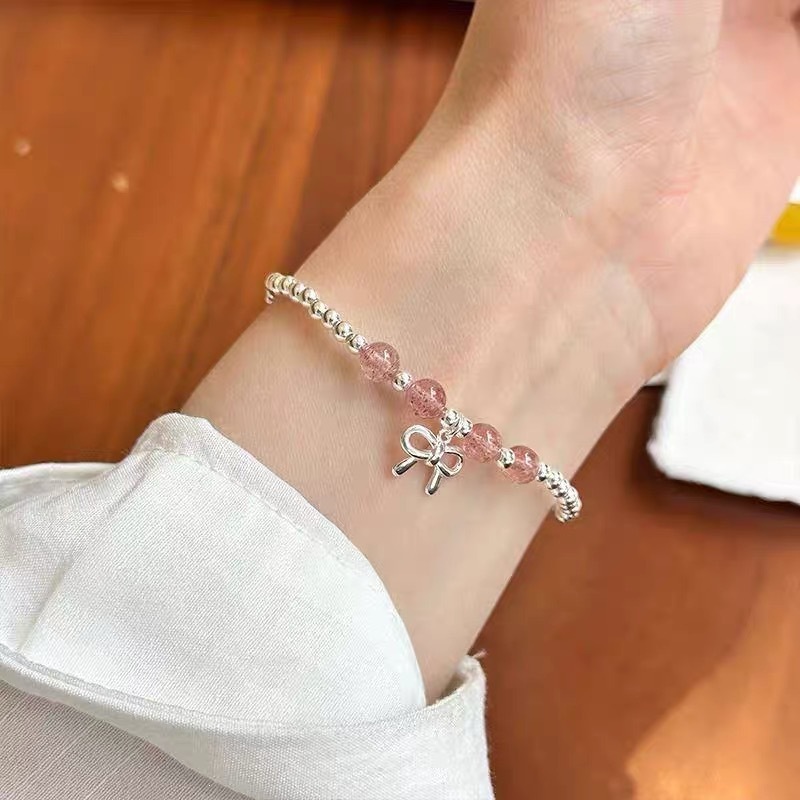 S925 Silber-Perlenarmband, minimalistisches Design