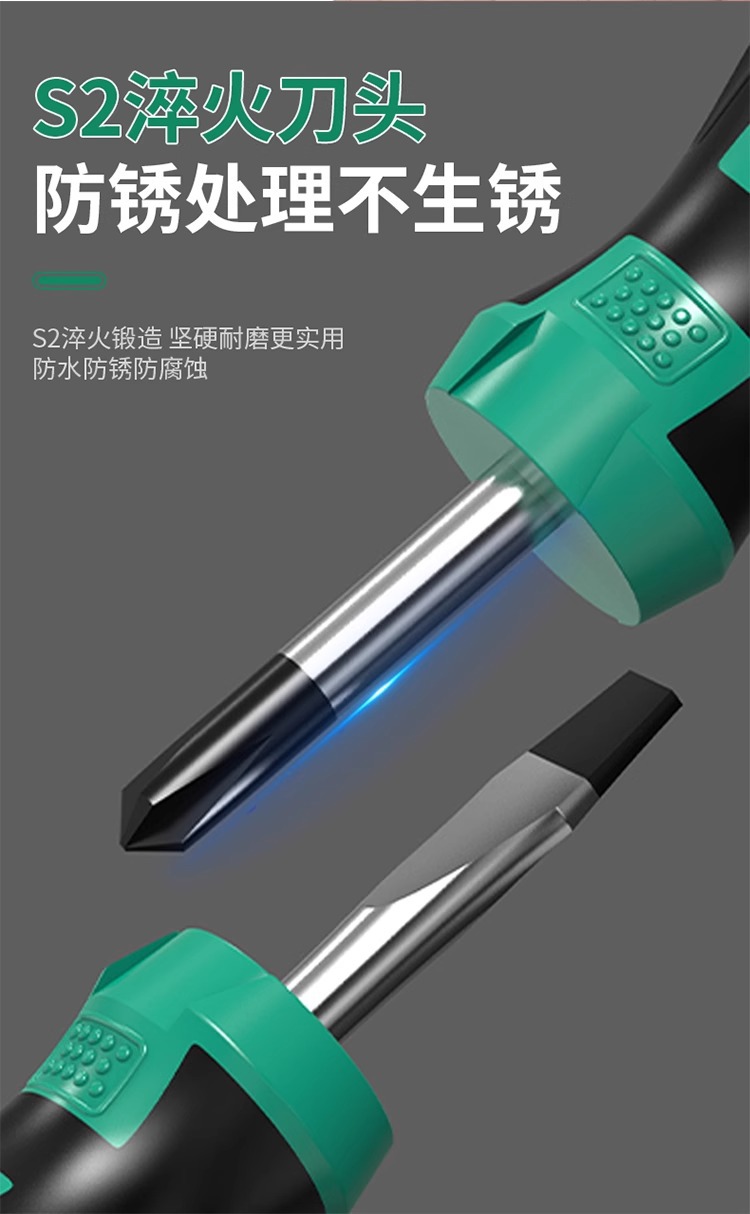 Baolian Screwdriver Set Phillips and Slotted Industrial Grade