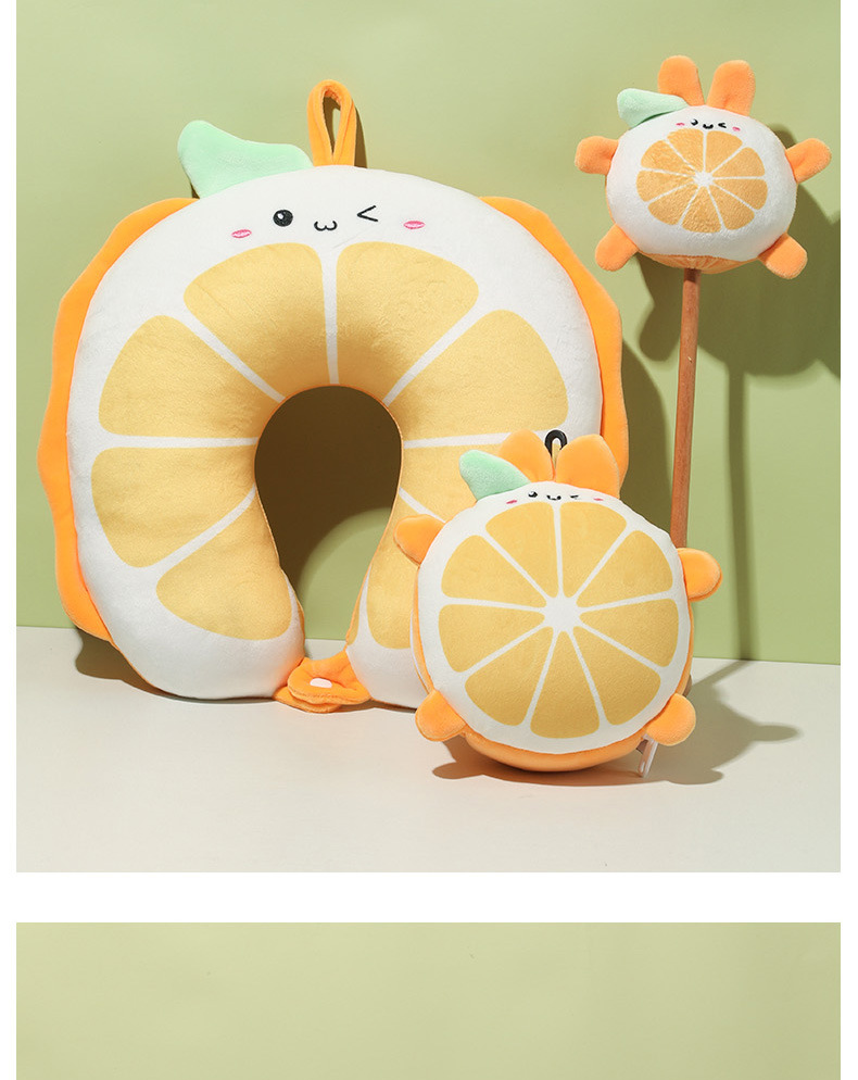 U-shaped pillow with eye mask, plush fabric
