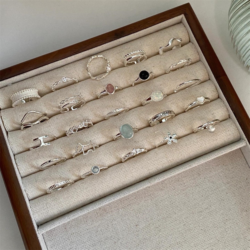S925 Silber Vintage-Ring offen verstellbar