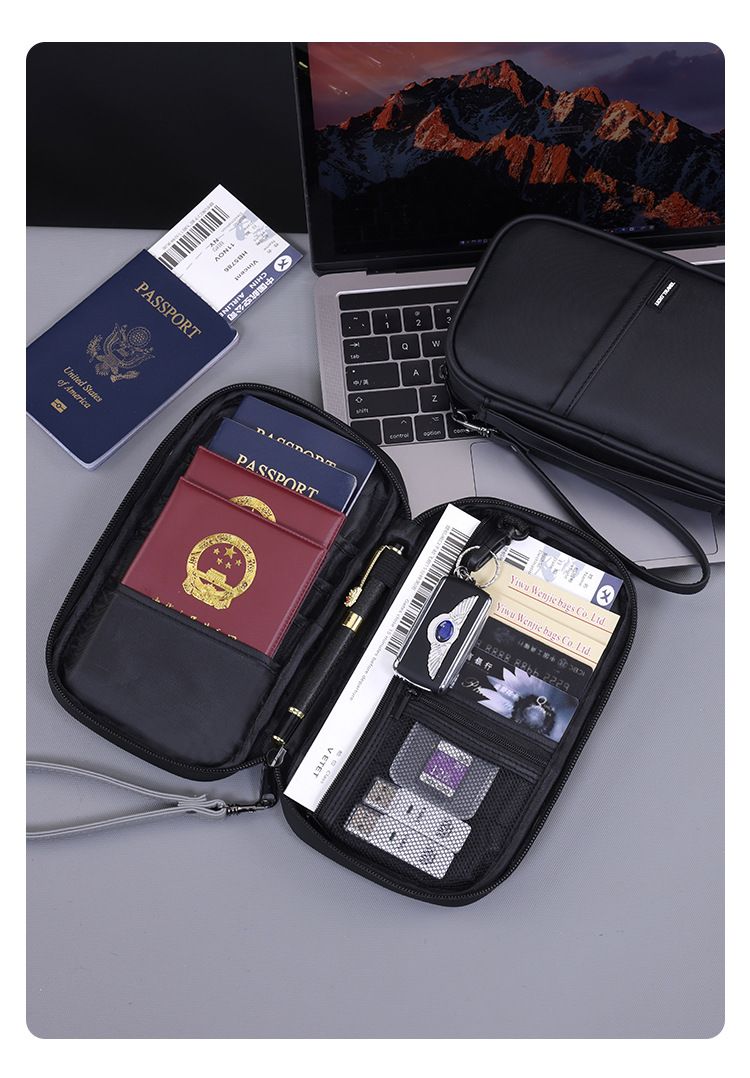 Pasaport Koruma Çantası RFID Korumalı Seyahat Düzenleyici