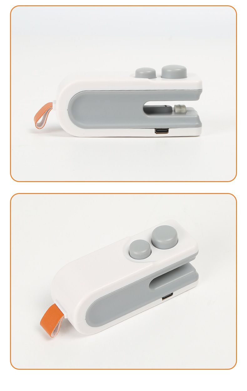 Mini household food sealer, hand press, plastic bag
