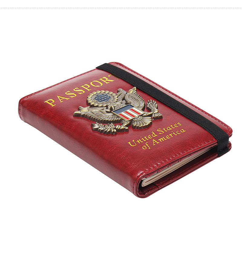 RFID-protected passport holder with multi-card slots