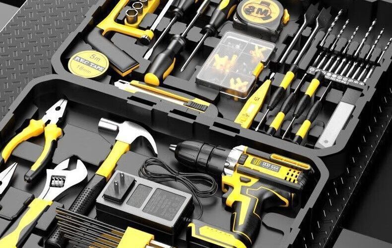 122-piece lithium battery electric hand drill tool set