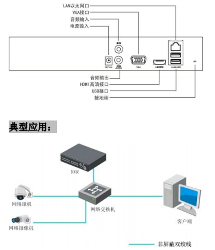 Hikvision DS-7804N-Q1 NVR, 4 kanal, H.265