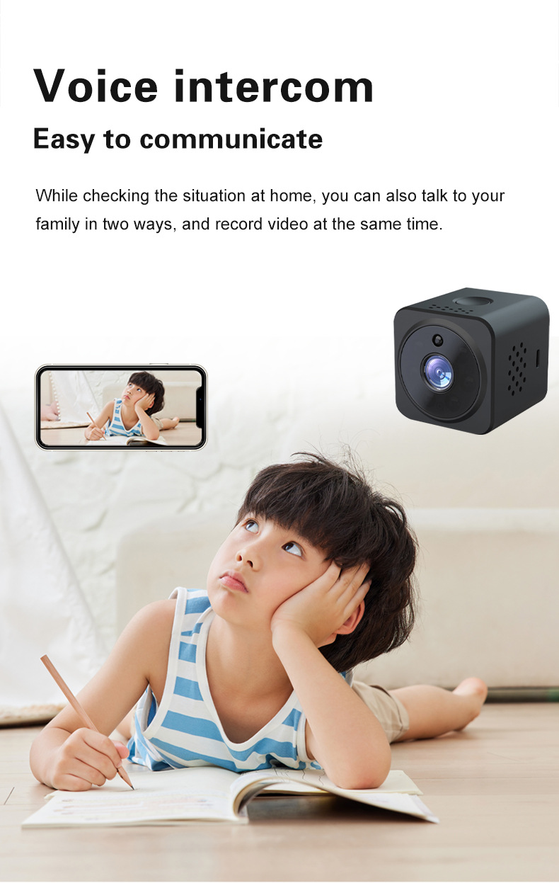 AS02 WiFi camera 1080P infrared night vision audio