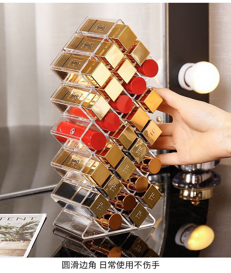 Fischform-Lippenstift-Organizer, aufrechter Kosmetik-Displayständer