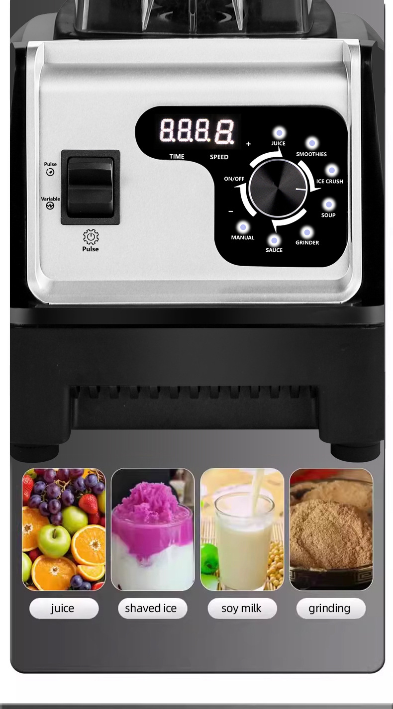 Yüksek güçlü ev blender buz kırıcı ve meyve sıkacağı
