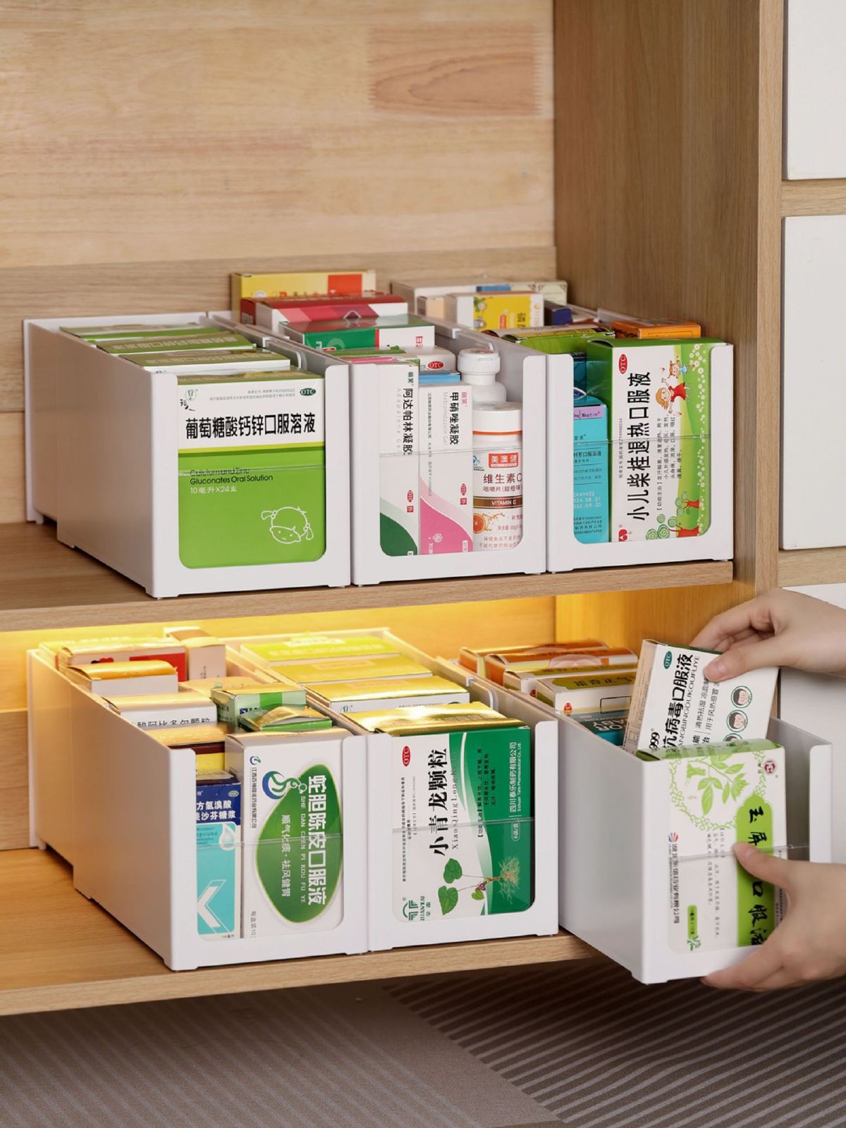 Küchenschrank rechteckige Aufbewahrungsbox, schmale lange Form