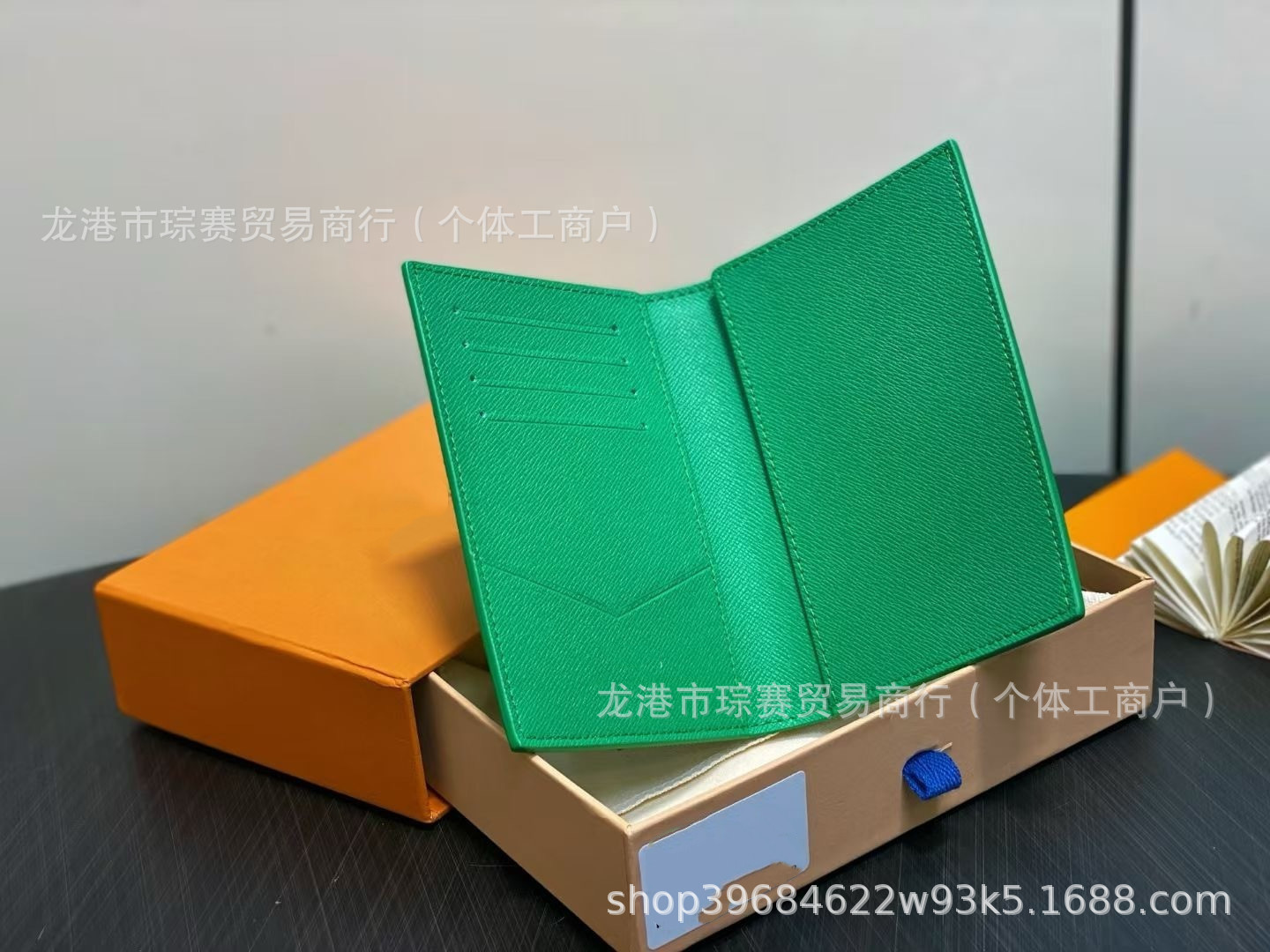 Passport holder, multi-card slots, bifold storage, portable
