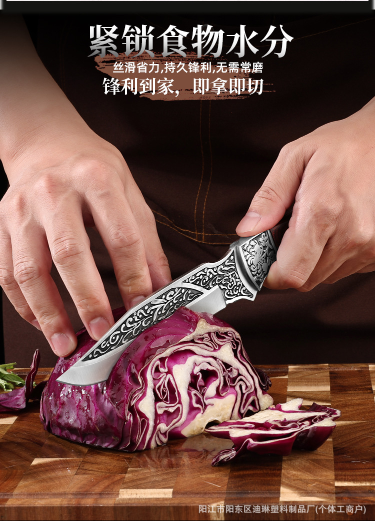 Yangjiang Metzgermesser-Set, handgeschmiedet, Hammerschlag