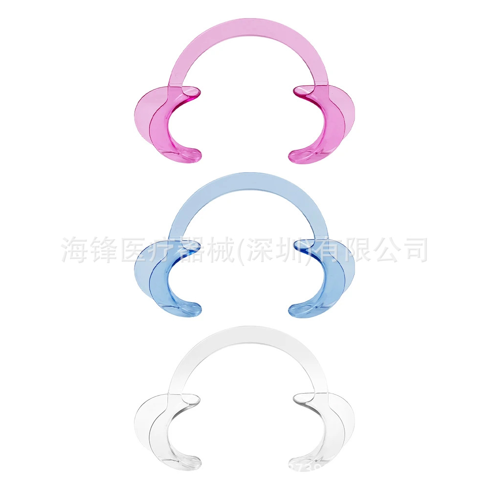 Dental mouth opener, C-shaped, disposable