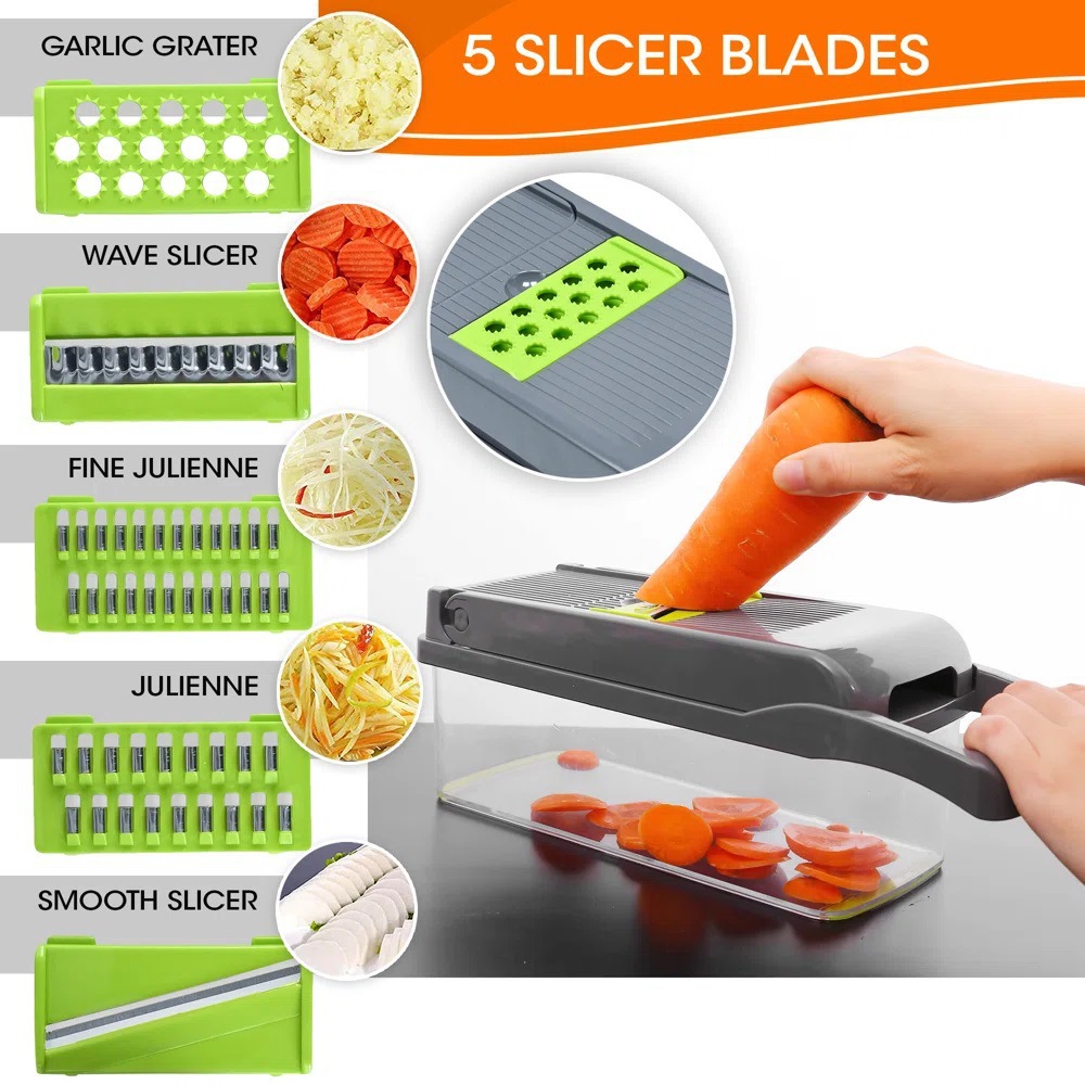 16-in-1 Vegetable Chopper Set with Shredder and Grater