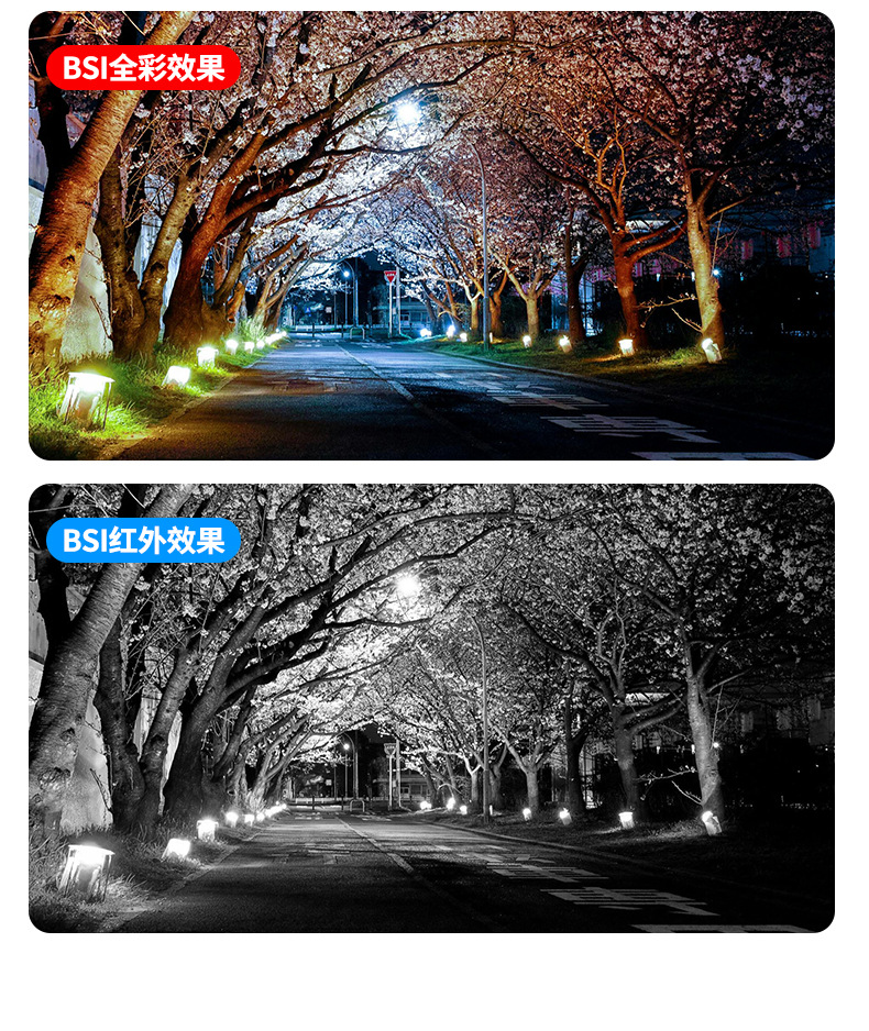 Solar-powered camera monitor, 360 degree, night vision