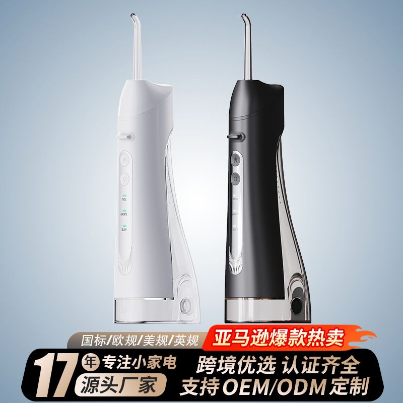 跨境冲牙器源头工厂电动手持便携式家用去结石超声波水洗牙器定制