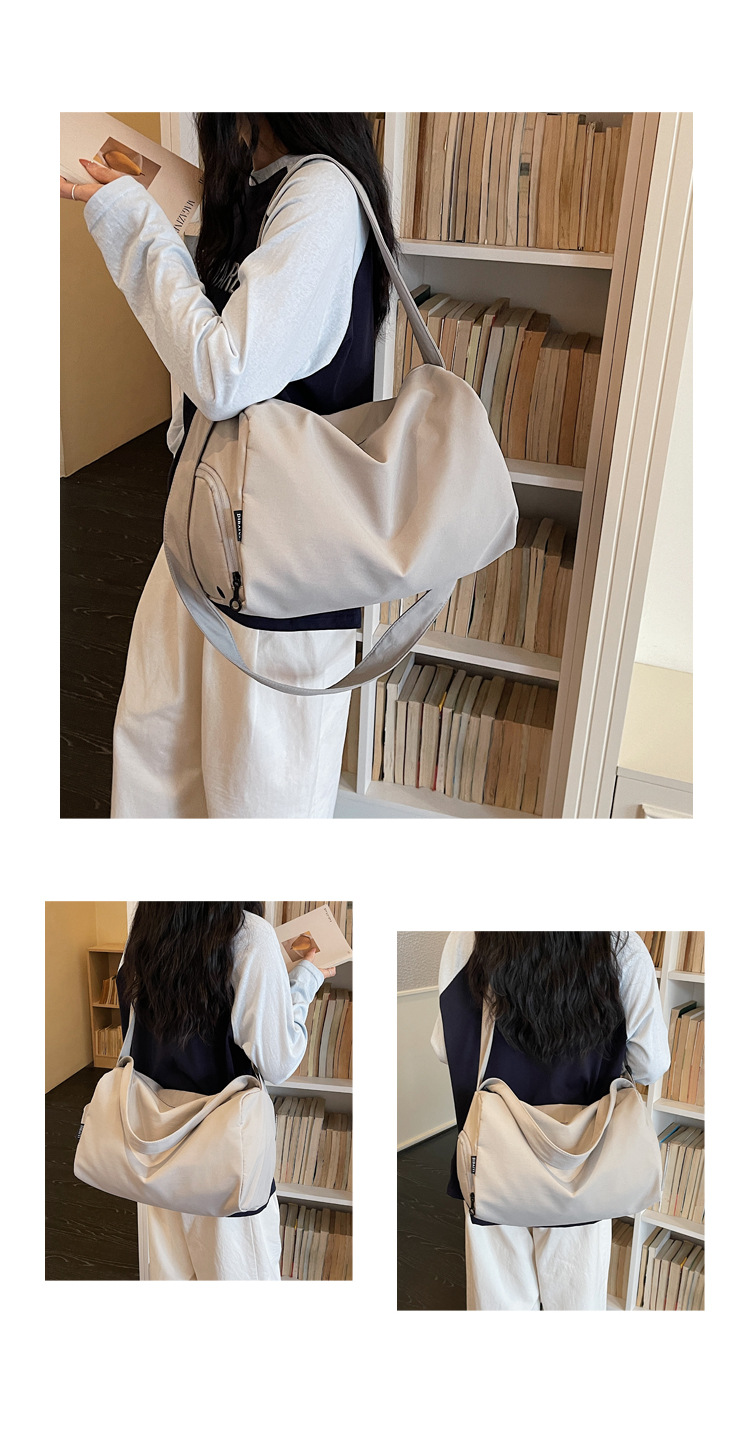 Soft Crossbody Tote Travel Bag, Waterproof Large Capacity