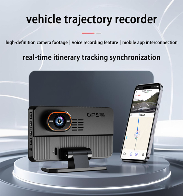 5-Zoll-HD-Dashcam, HUD-Head-up-Display 2-in-1