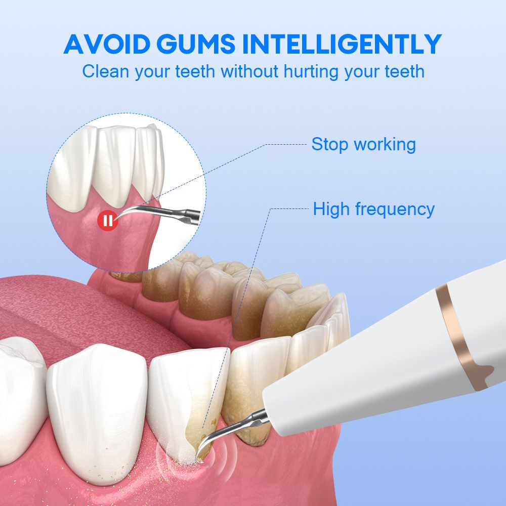 Ultrasonic electric dental cleaner device