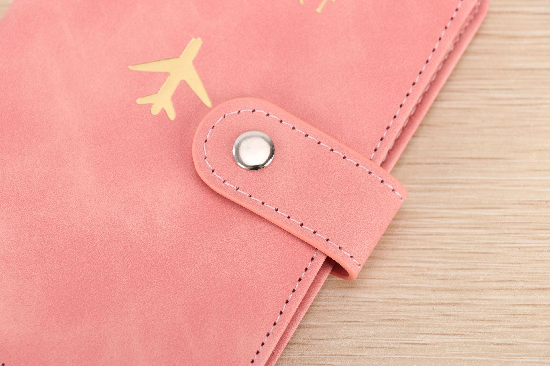 PU leather passport wallet, document storage, multi-card