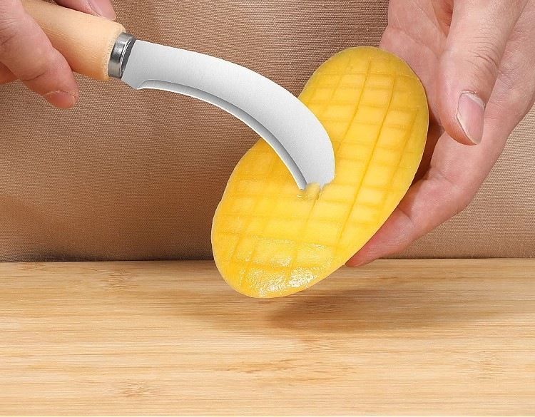 Paslanmaz çelik banan bıçağı, küçük oraklı sebze bıçağı