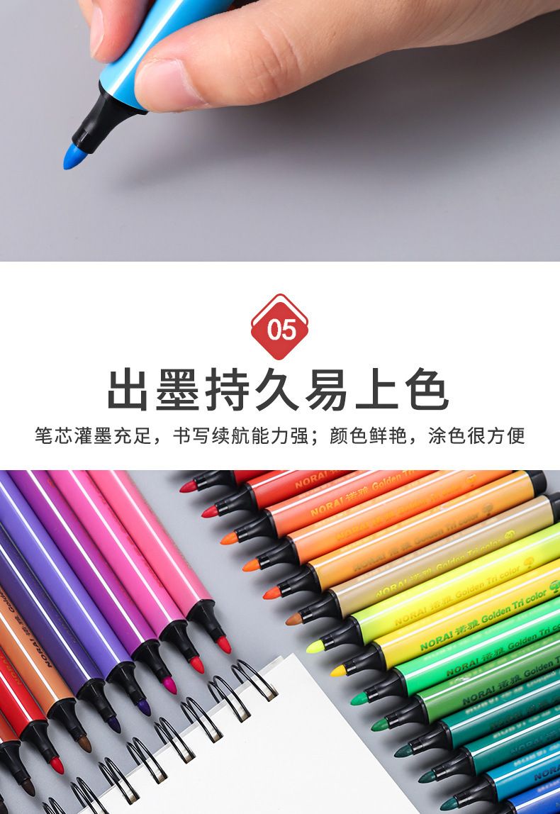 Noya washable watercolor pencils, triangle shaft, non-toxic