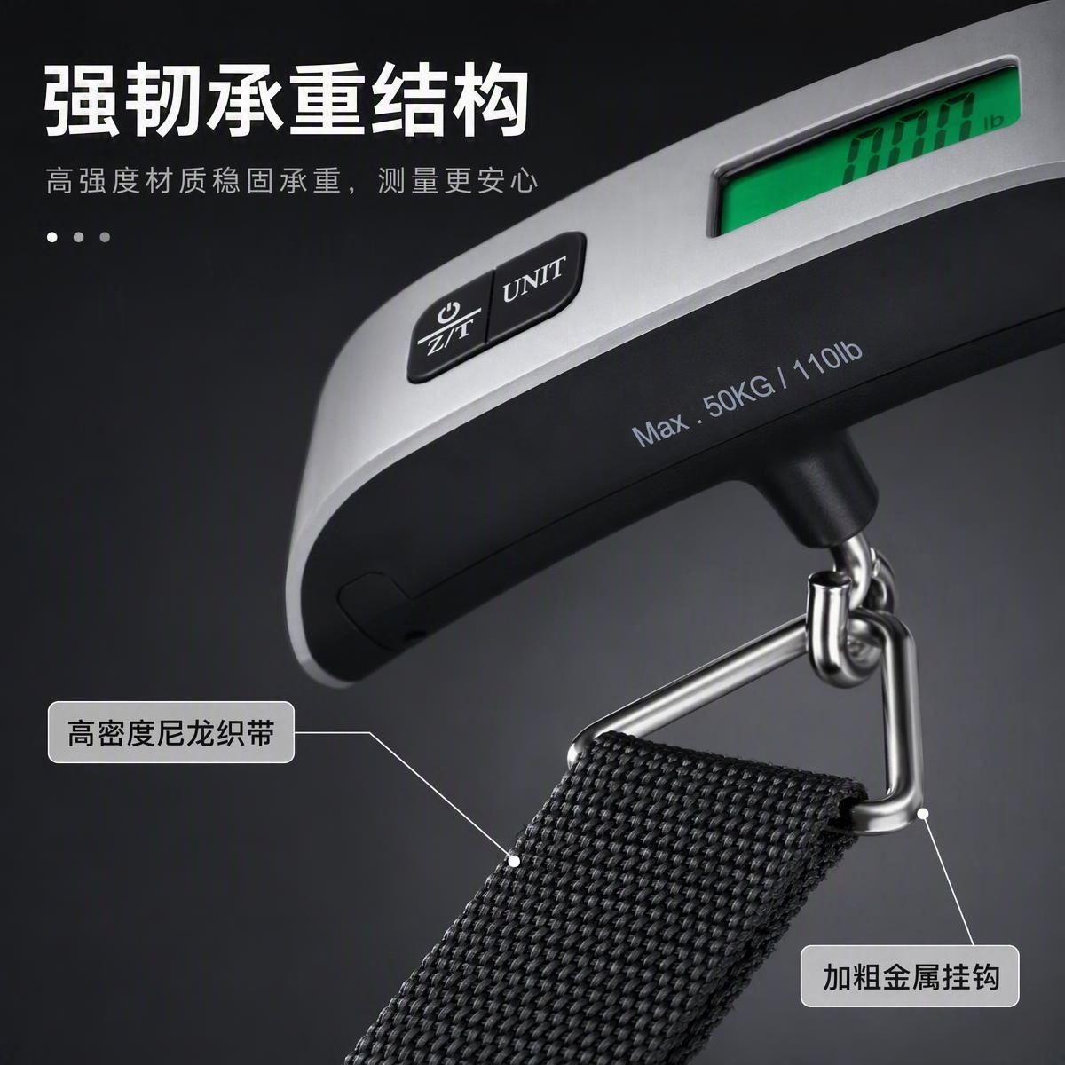 Electronic Luggage Scale 50kg Portable Hanging
