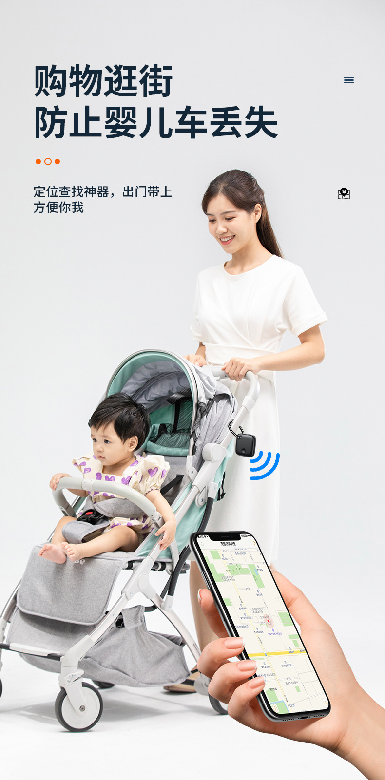 Bluetooth anti-loss tracker compatible with Apple Find network
