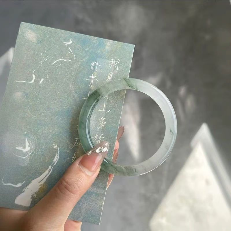 Ink painting women's bracelet, thick ancient style