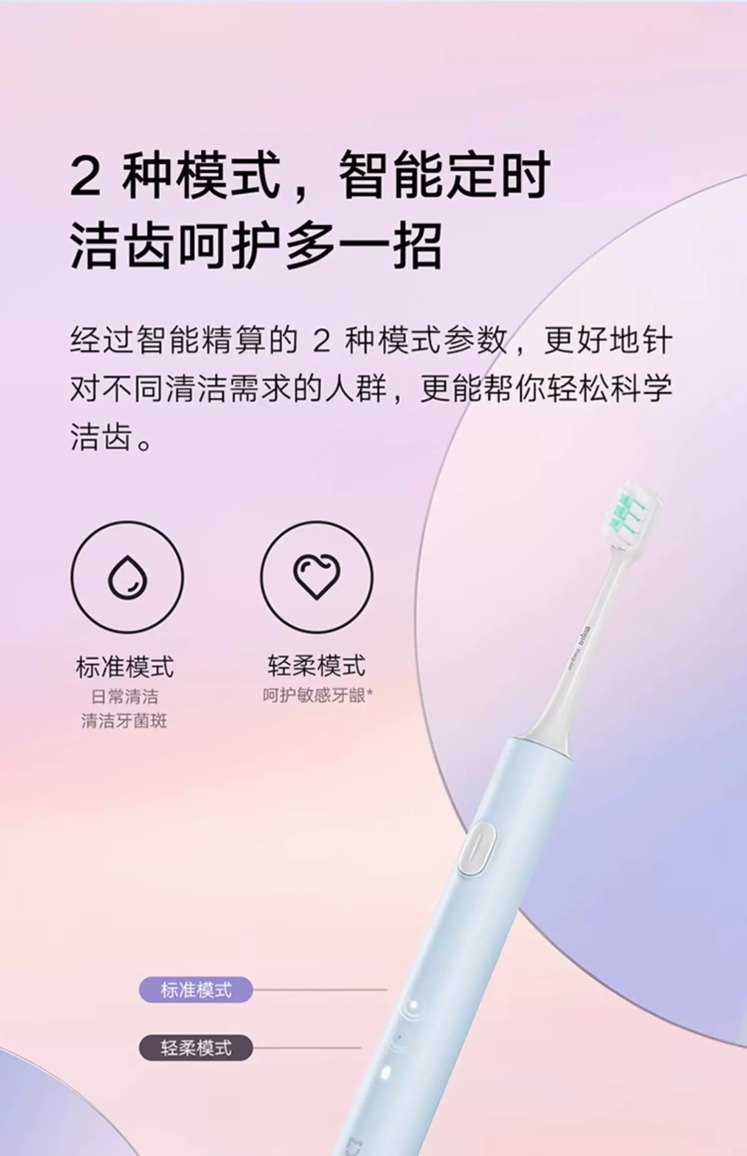 Xiaomi Mijia sonic electric toothbrush T100 T200, rechargeable