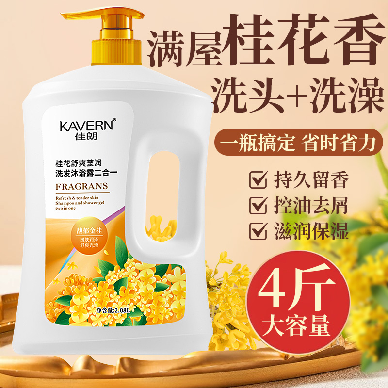 Jialang Osmanthus 2-in-1 Shampoo Shower Gel Family Size