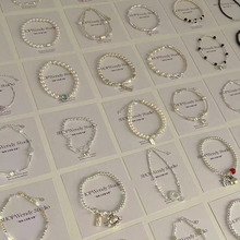 Damen-Armband aus 925er Silber mit Perlen, Luxus