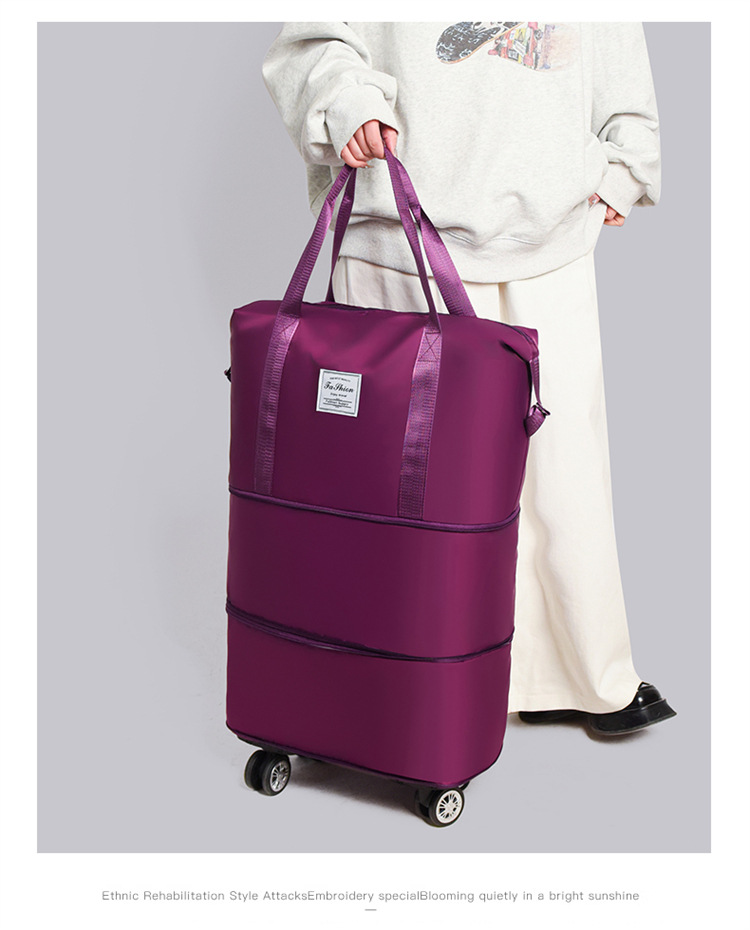 Reisekoffer mit Rollen, erweiterbar, große Kapazität