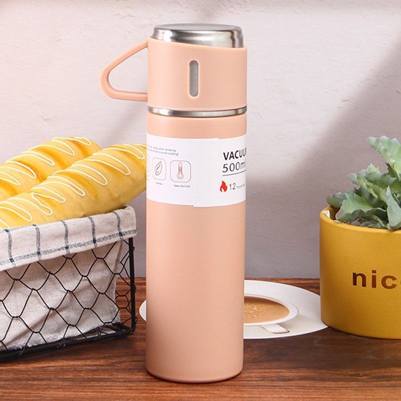 304 vacuum insulated stainless steel thermos cup single container three lids gift box set business water cup gift wholesale printed logo - 7