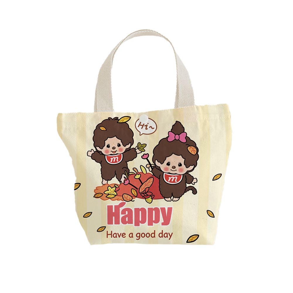 Karikatür Kawaii Canvas Çanta Japon Kore Tarzı Sevimli Baskılı El Çantası Günlük Geniş Kapasiteli Çanta - 5