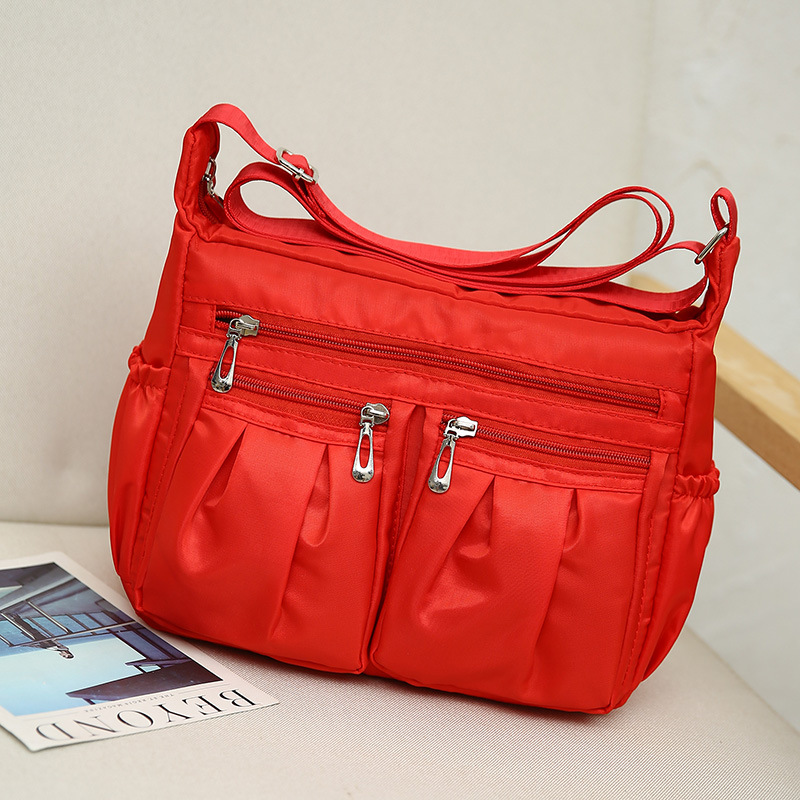 2025 yeni çanta orta yaşlı ve yaşlı anne çantası Oxford kumaş kanvas çanta büyük kapasiteli omuz çantası crossbody çanta kadın çantası