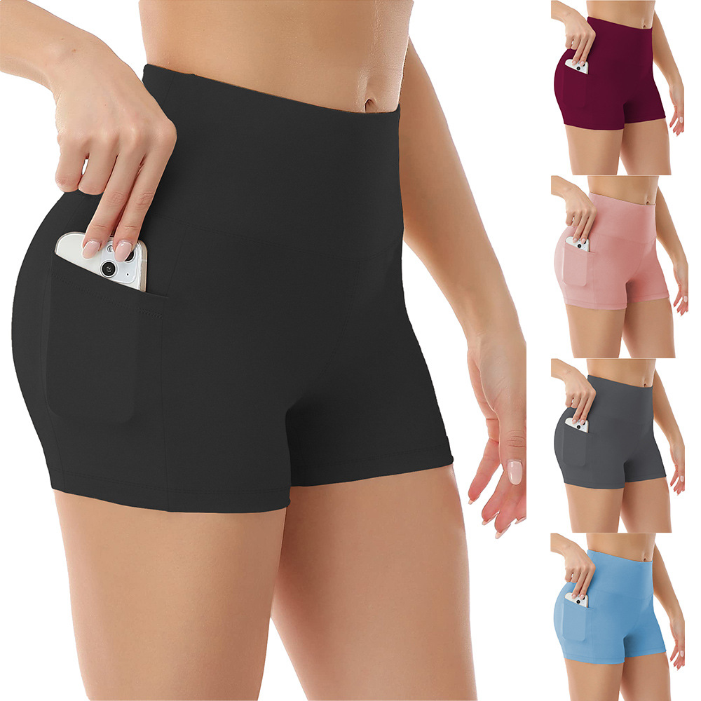 Dreiviertel-Yoga-Leggings mit Taschen, dünner Sommerschnitt, hohe Taille, blickdicht