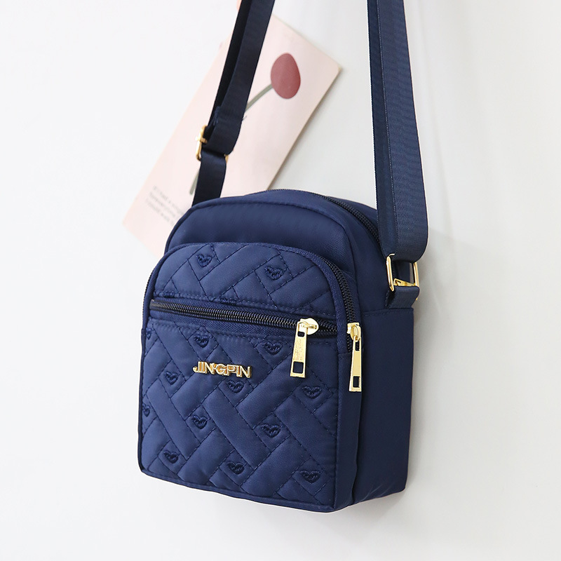Modische vielseitige kleine Tasche Damenumhängetasche neues Nylon-Segeltuch-Täschchen Damen Geldbörse Handytasche Mini-Schultasche - 10