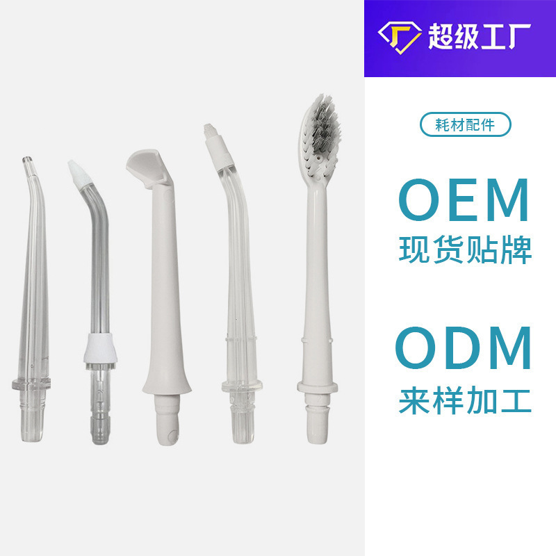 C03 electric oral irrigator with replacement nozzle set and storage bag - 1