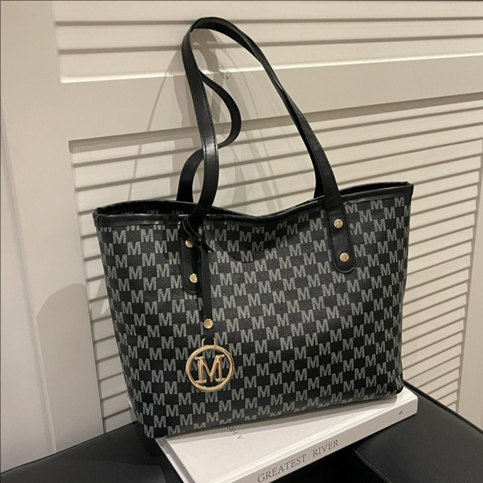 Large Capacity Printed Tote Bag for Women, Commuter Shoulder Bag - 1