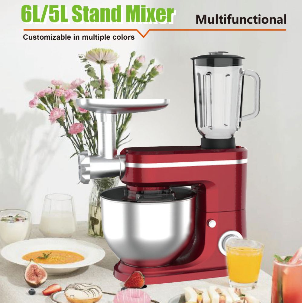 Stand mixer 5L, automatic dough kneader, multifunctional
