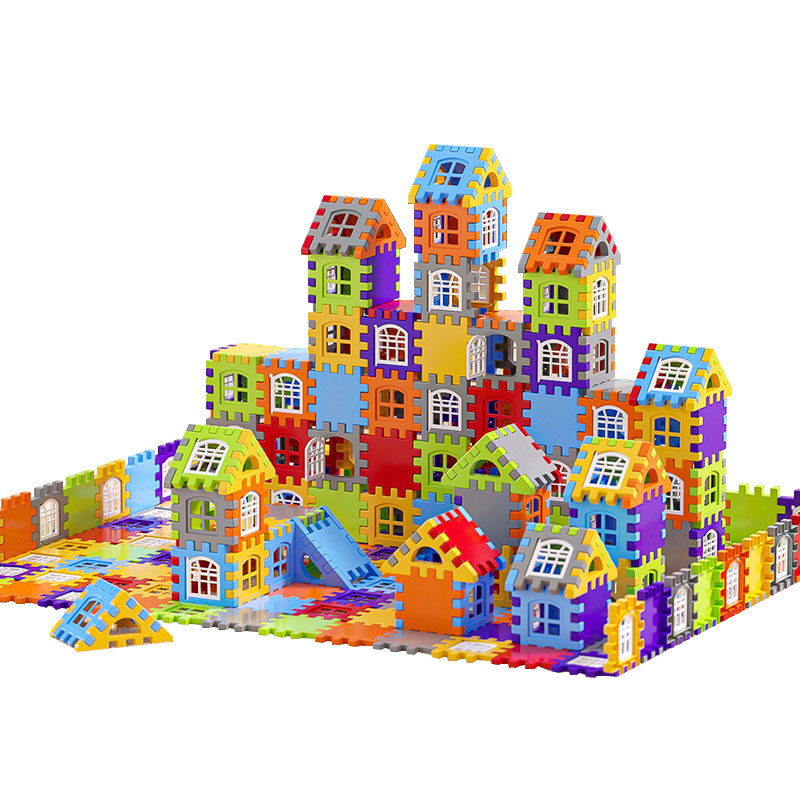 Children's Building Blocks, Large Pieces House Set for Kindergarten, Ages 6-12