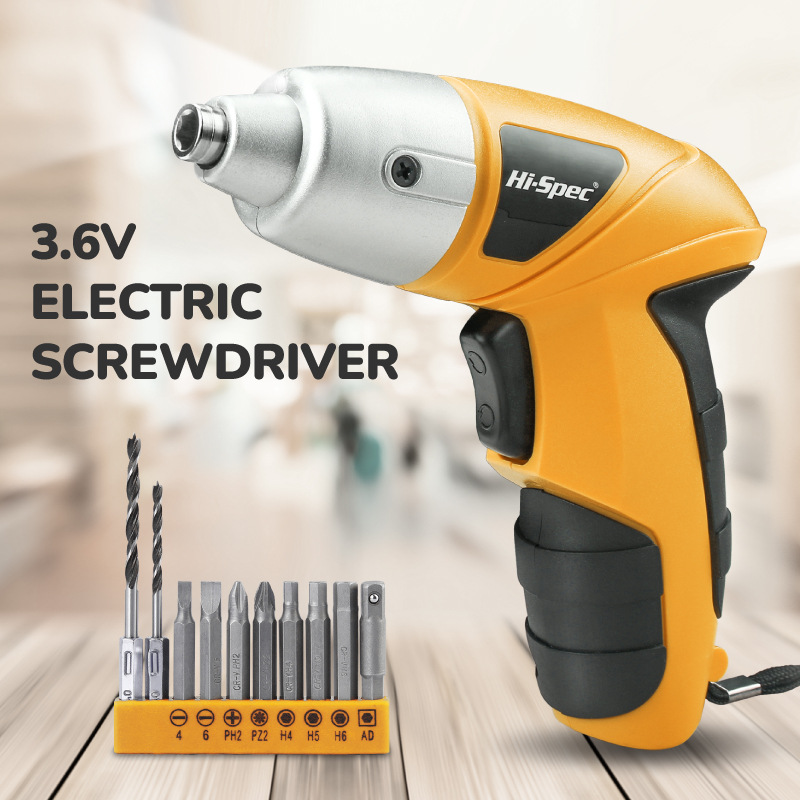 Mini elektrikli tornavida, 3,6V, 11 parçalı set