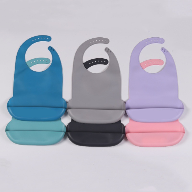 Waterproof Silicone Adult Bib for Eating, Elderly