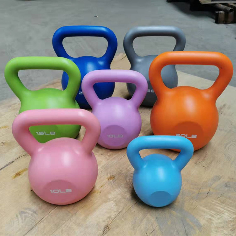 Dropshipping Eco-Friendly PE Kettlebell for Women, Fitness Equipment, Competition Training, Arm and Squat Lift Shaping