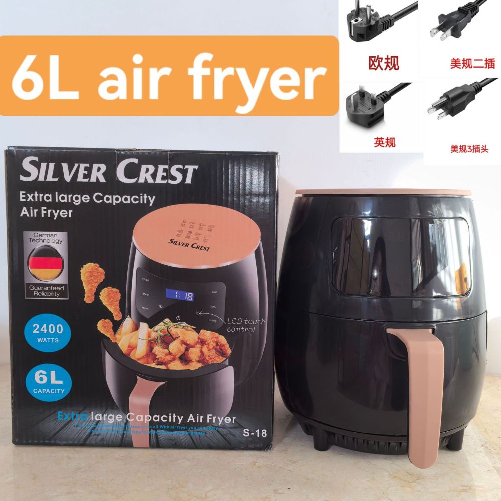 Air Fryer Ev Tipi Büyük Kapasiteli Dokunmatik Dış Ticaret Hava Fritözü Çok Fonksiyonlu Patates Kızartma Makinesi Akıllı Elektrikli Fritöz